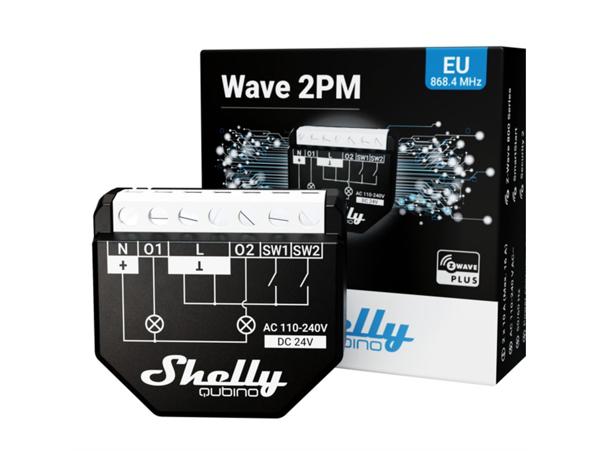 Shelly Schaltaktor Qubino Wave 2PM