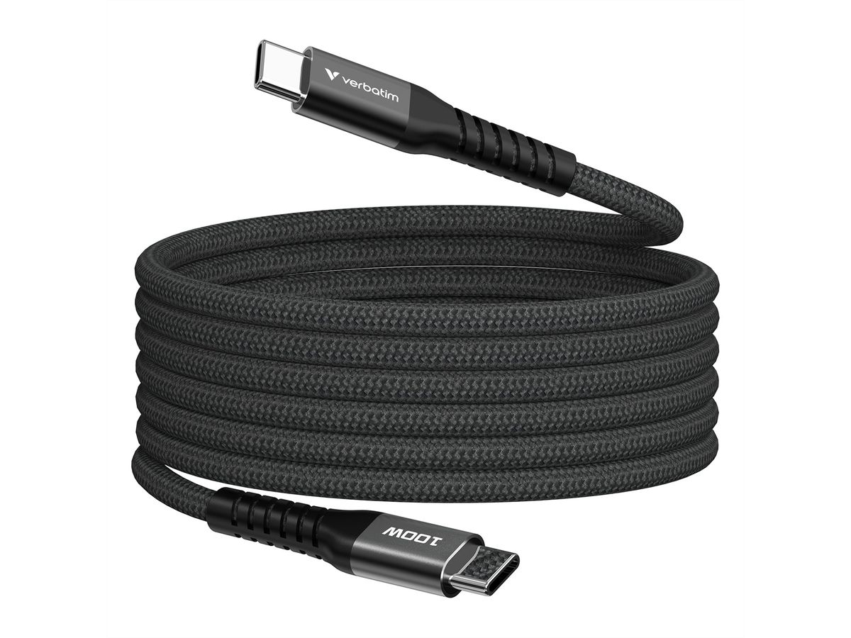 Verbatim Magnetic Cable USB-C 100W Black
