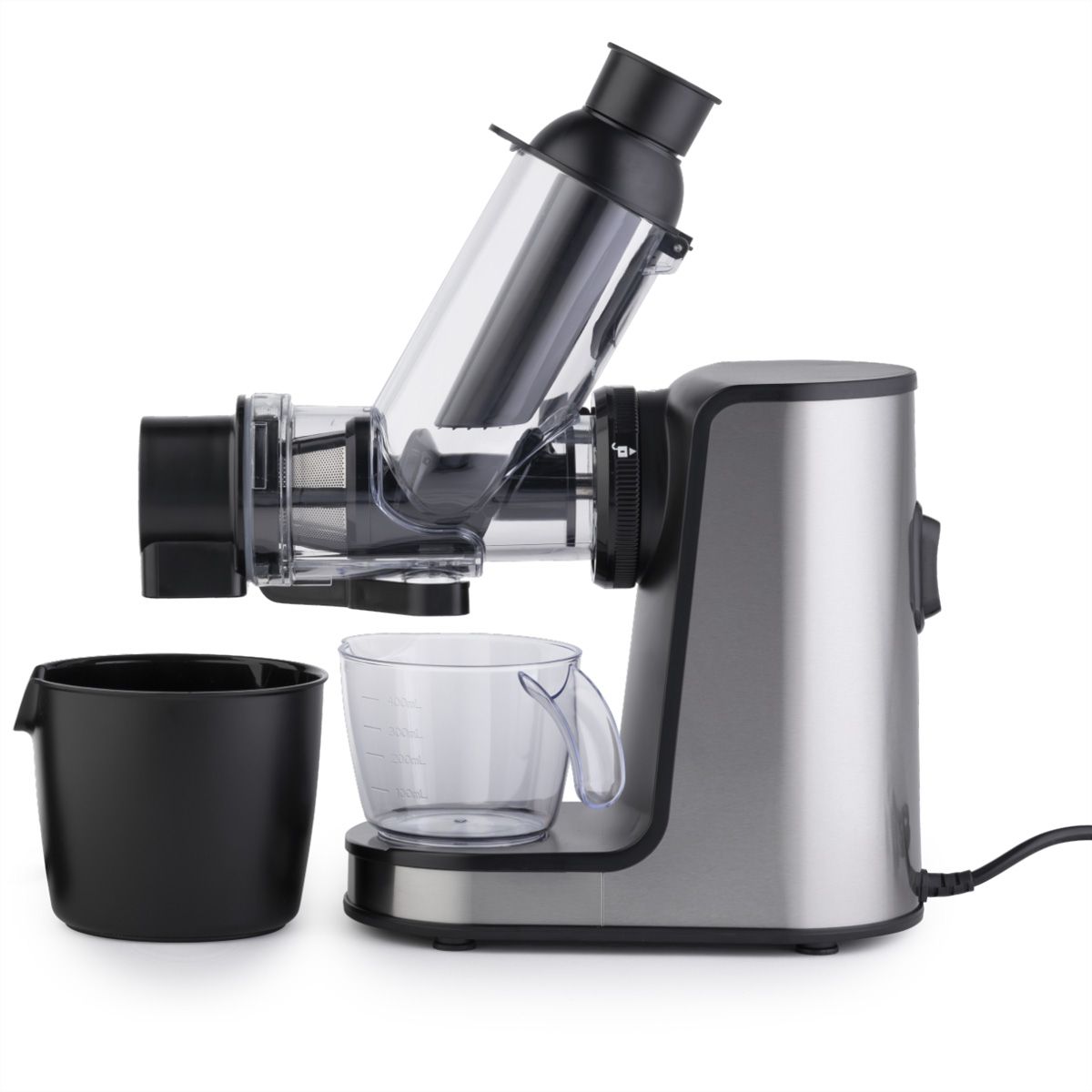 Gorenje Slow Juicer JC200BE, 200 W, noir/argent
