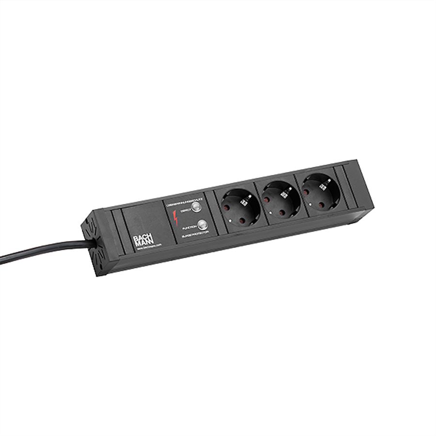 BACHMANN CONNECT LINE 3x contact de protection, Mesure p.Ph.H05VV-F 3G2,5 CEE 16A Lan