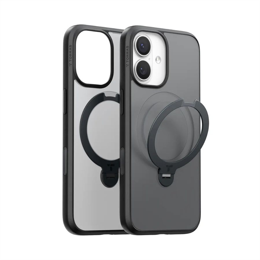 Torras Ostand 360° Case, iPhone 17, MagSafe, noir