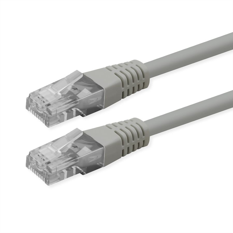 ROLINE Cordon Cat.6 (Classe E), UTP, PoE, gris, 2 m