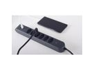 Steffen Steckdosenleiste IQ PRO 6fach, PRO 6xT13 + 1xUSB-A 18W + 1xUSB-C PD 20W, 3m, schwarz