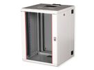 **DEMO**ROLINE 19-Zoll Wandgehäuse Pro 16 HE, 600x600 BxT zweiteilig schwenkbar grau