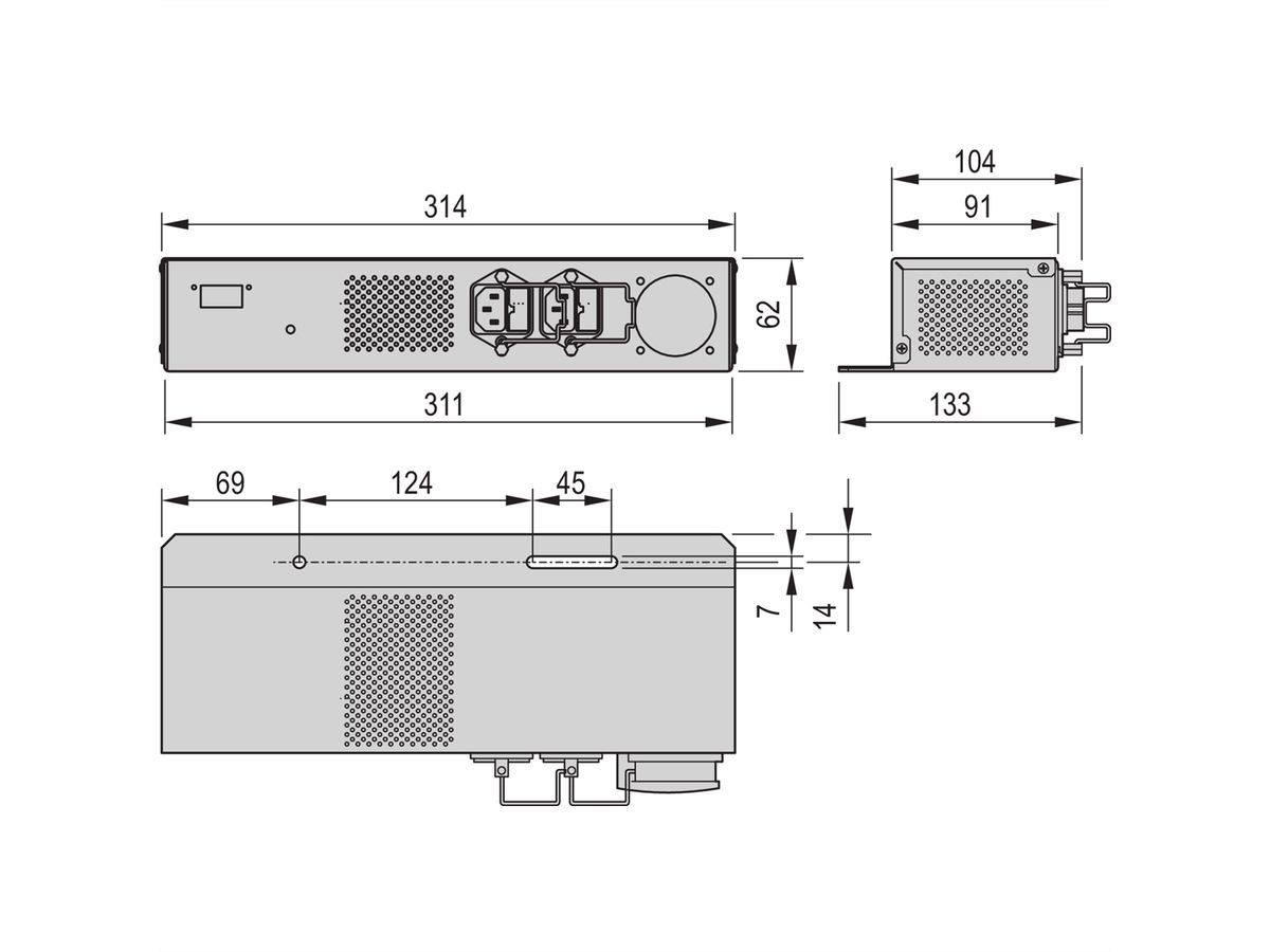 SCHROFF Varistar LHX 20 Interrupteur principal AC