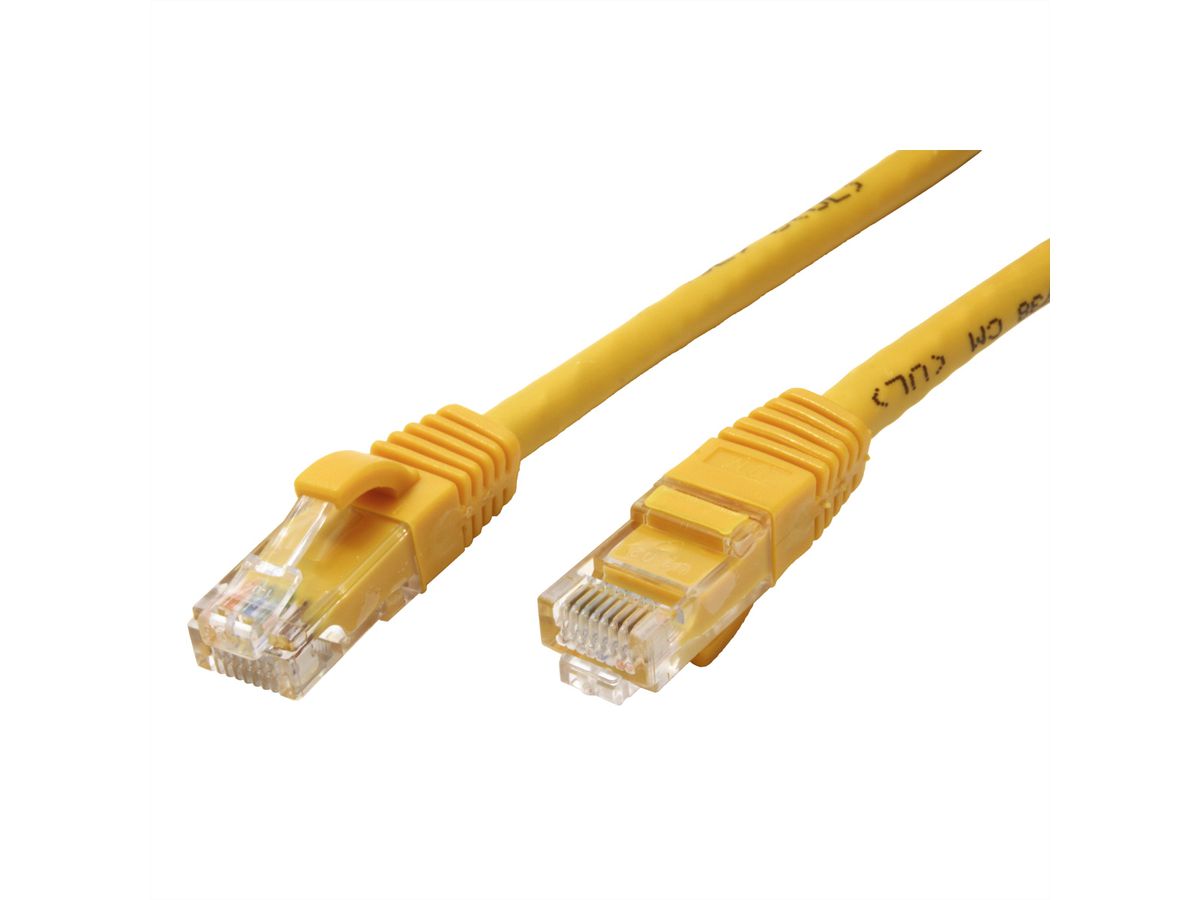 Cordon VALUE Cat.6A (Classe EA) / 10 Gigabit UTP, jaune, 20 m