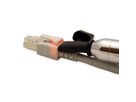 EasyLan DualBoot LED Patchkabel RJ45 S/FTP Kat.6 (Class E), mit saCon Stecker, LSOH, grau, 0,5 m
