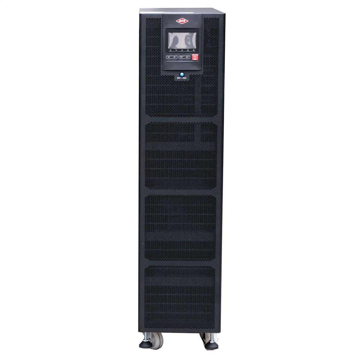 AEC IST7 30kVA - Online Tower USV –  144x 9Ah Batterien – 10 Min. Autonomie bei 100% Last, mit internen Batterien – 72x 9Ah LL & externer Batterieschrank BB4 mit 72x 9Ah LL