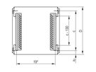 SCHROFF Gleitschiene 25 kg - GLEITSCHIENEN STD 800T 10STK