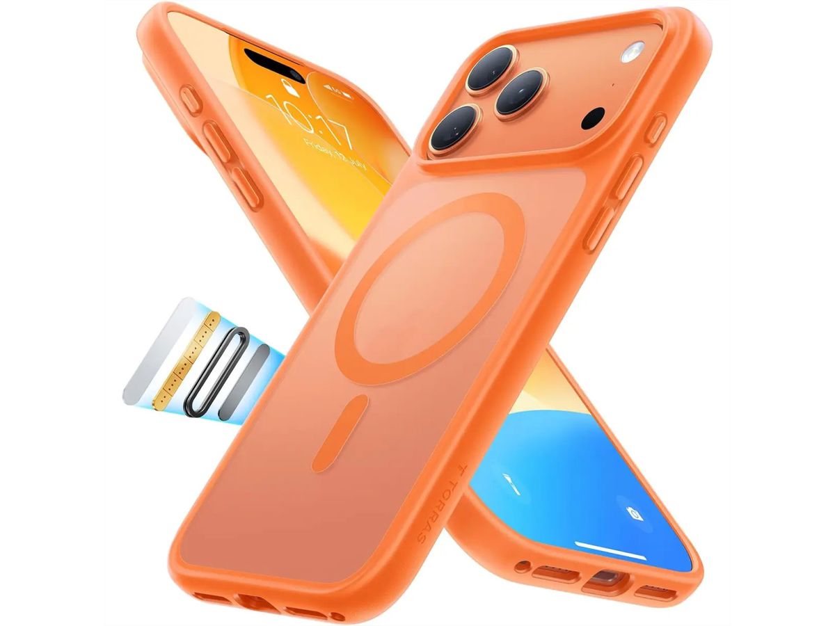 Torras Guardian Schutzhülle, iPhone 17 Pro, Magsafe, orange