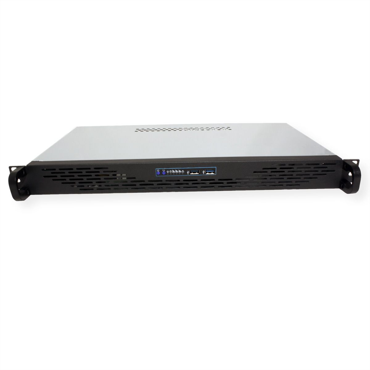 19" Servergehäuse 1U-K-125L, 1HE, schwarz