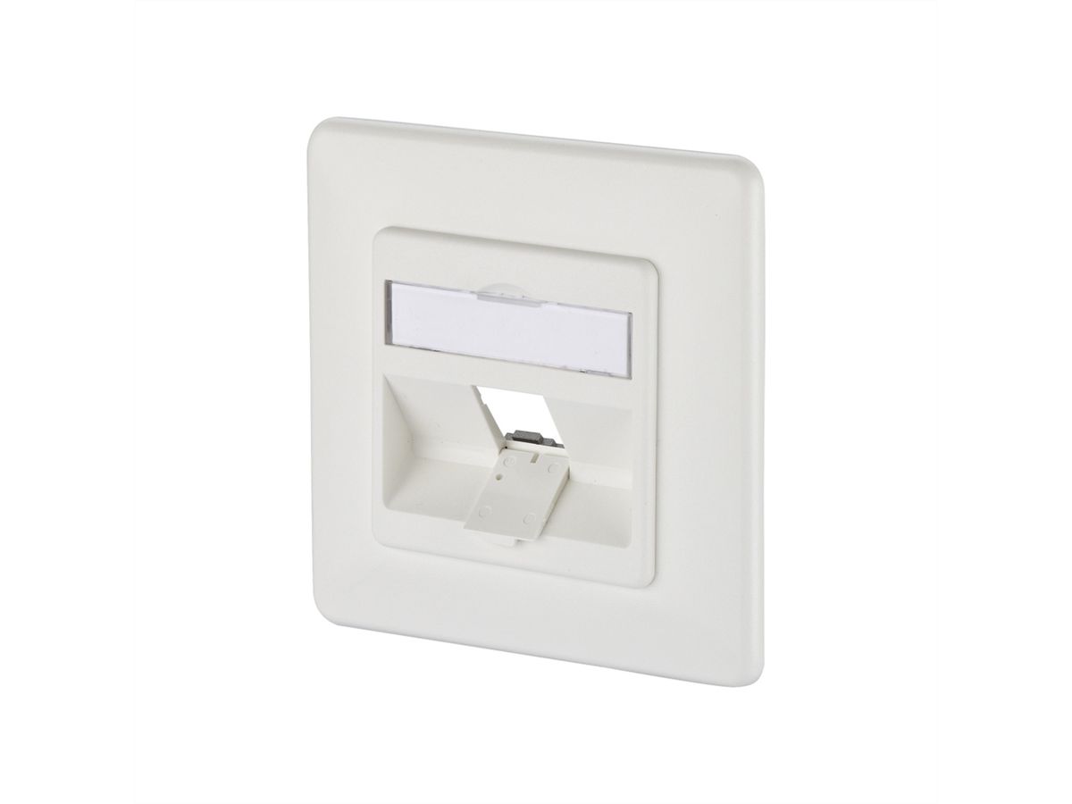METZ CONNECT  Keystone boîtier de raccordement encastré 1 port non équipé blanc pur