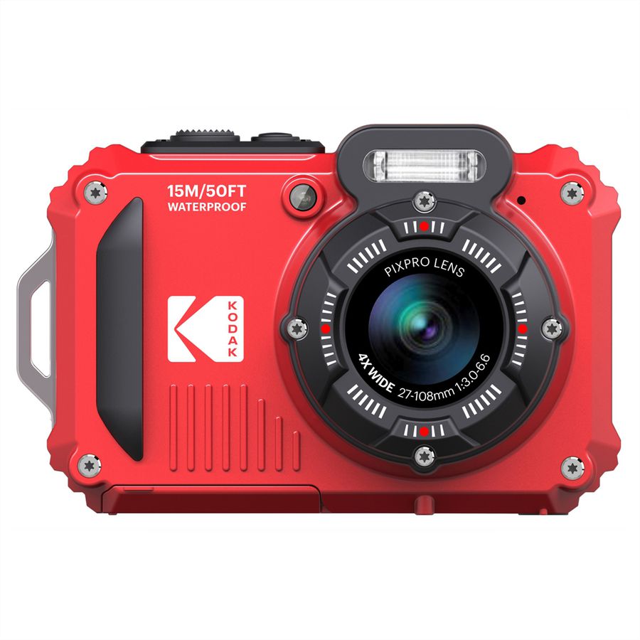 Kodak Unterwasserkamera WPZ2, rot, 4x opt. Zoom, 15m, 16MP, WiFi, HD Video