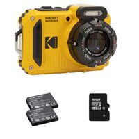 Kodak Unterwasserkamera WPZ2YL Bundle, inkl. 2nd Batterie + micro 16Go SD card