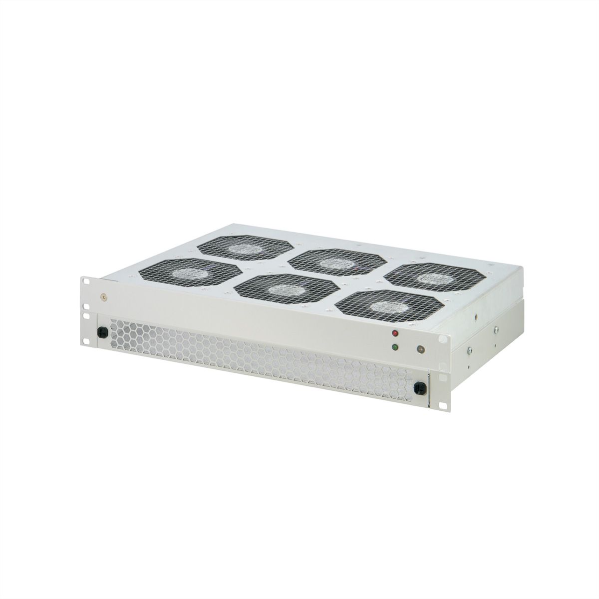 Déflecteur d'air SCHROFF 1 U pour plateau de ventilation 19", 6 ventilateurs, perforé à l'avant, 330 mm, RAL 9005