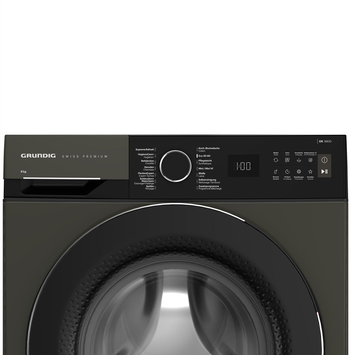 Grundig Waschmaschine GWM9100, 9kg, manhattan gray
