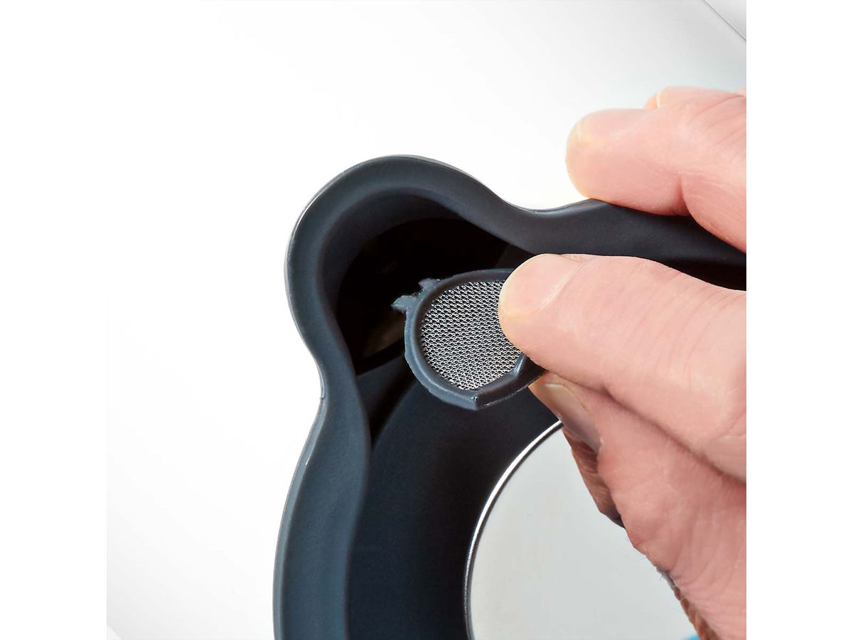 Nedis Wasserkocher 1.7 l, weiss, Soft Touch, Strix