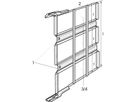 Adaptateur intermédiaire SCHROFF pour l'assemblage de plusieurs adaptateurs de test 3 U, 9 U, 220 mm, 350 mm