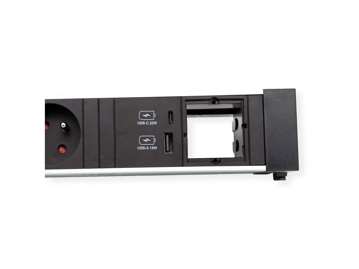 BACHMANN POWER FRAME M 2xUTE 1xCM 1xUSB A/C 22W 0,2m GST18