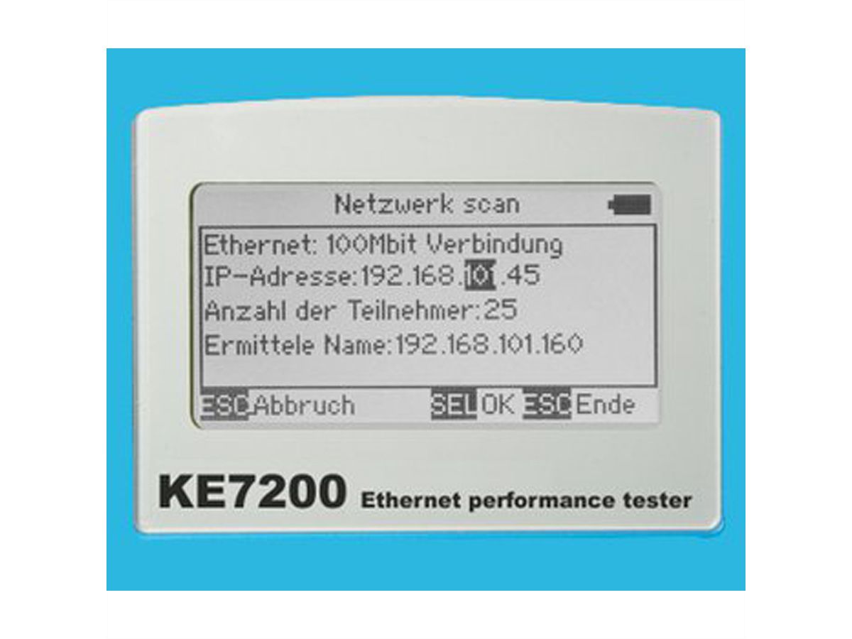 KE7200 Ethernet Performance Tester mit 2 Remote-Einheiten KE7010