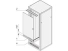 SCHROFF Eurorack Support de charnière de porte pour porte raccourcie, Eurorack universel