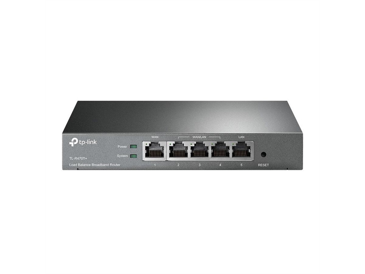 TP-Link TL-R470T+ Load Balancing Router , 1x 10/100Mbps WAN, 3x 10/100Mbps WAN/LAN