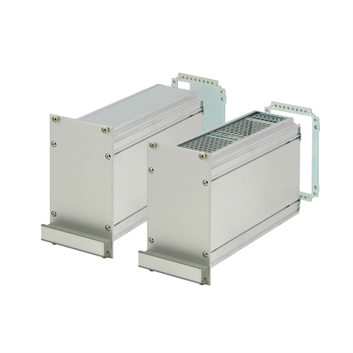 SCHROFF Kassetten PRO 3 HE-Bausätze, Frontplatte geschirmt (Textildichtung) - KAS S1 FS EMV 3HE 12TE 227T
