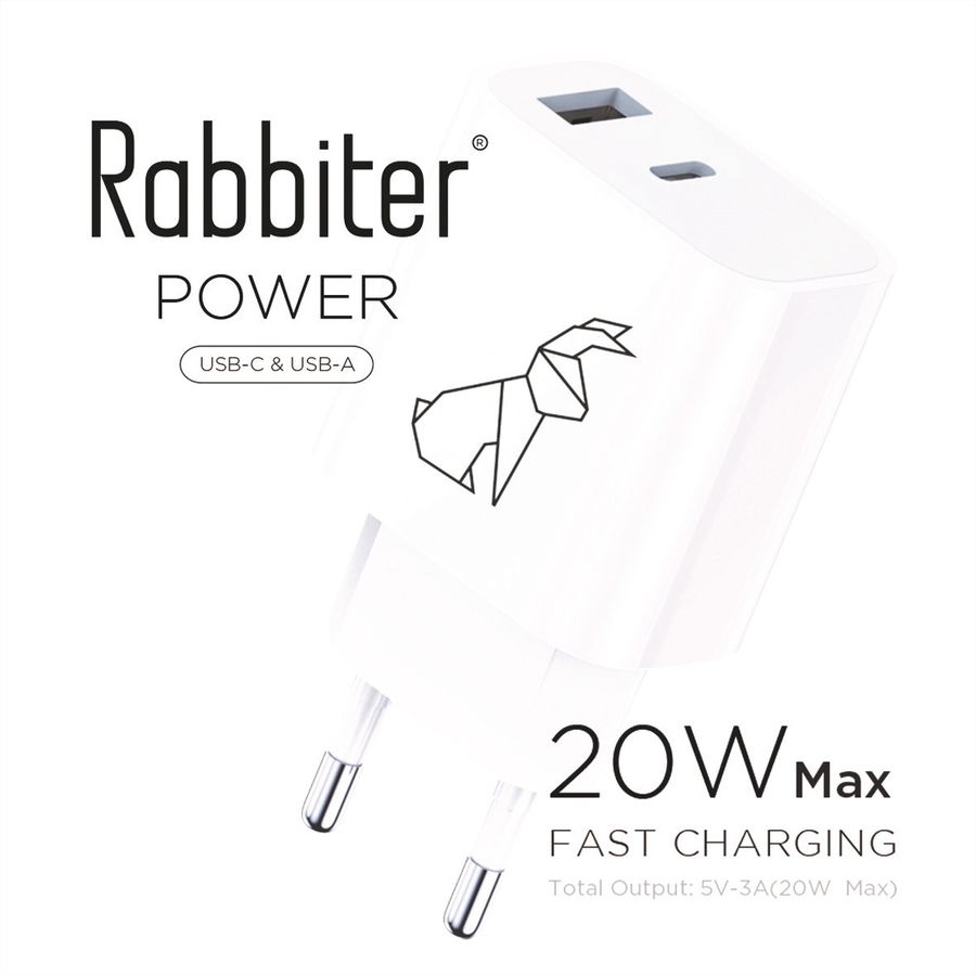 Rabbiter Power Dual-Charger, 20W