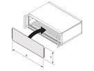 SCHROFF Gesamtfrontplatte, gesteckt, ungeschirmt - FRONTPLATTE 4HE 42TE EL/CHR