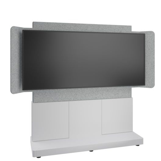 Middle Atlantic Products FM-DS-6675FS-KD8W TV-Halterung 2,06 m (81") Grau, Silber, Weiß