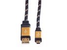 ROLINE GOLD Câble USB 2.0, type A - mini 5- broches, 1,8 m