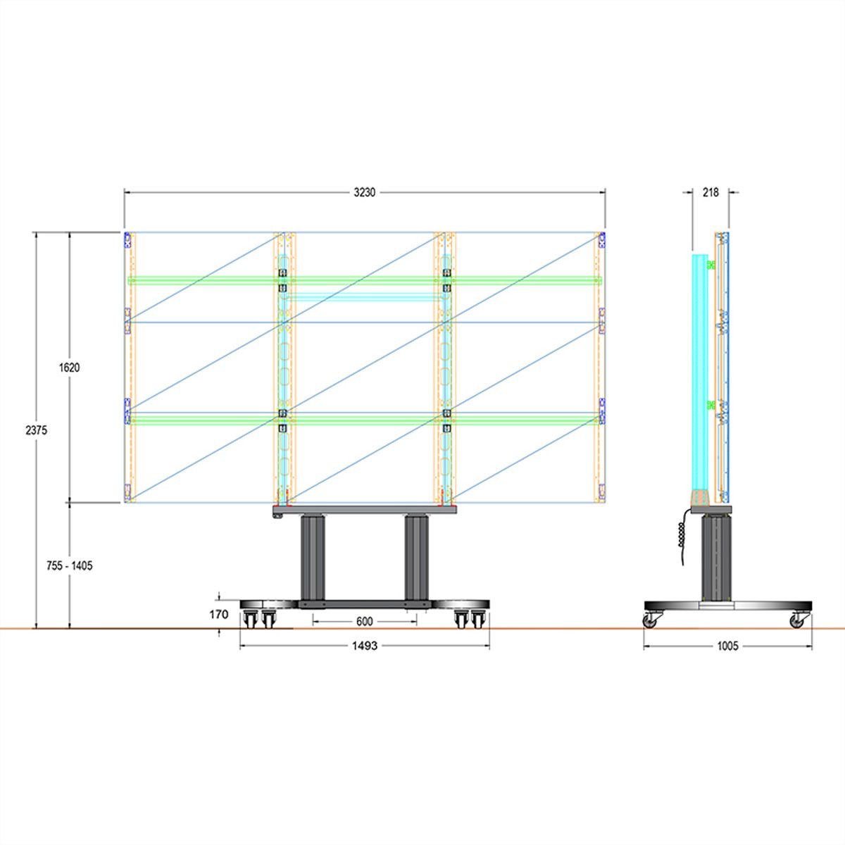 Hagor Liftsystem Samsung IER/IEA130", mobil, höhenverstellber,