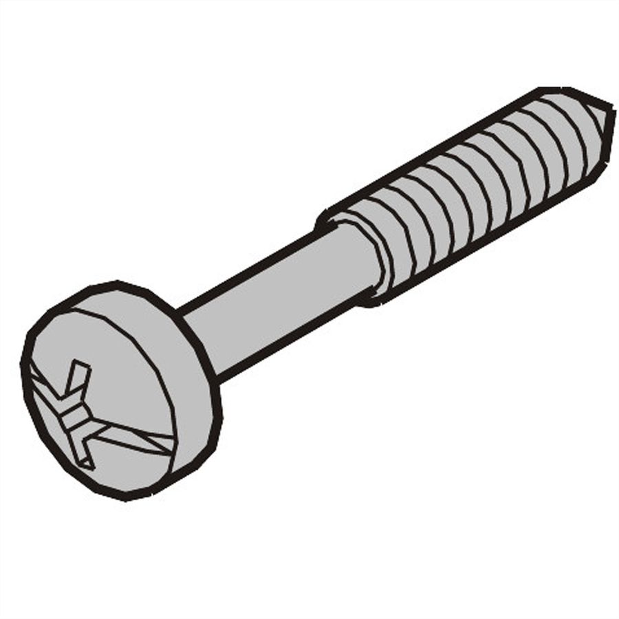 Vis à collerette de SCHROFF, cruciforme/ fendue, M2.5x12.3 mm, acier, 100 pièces