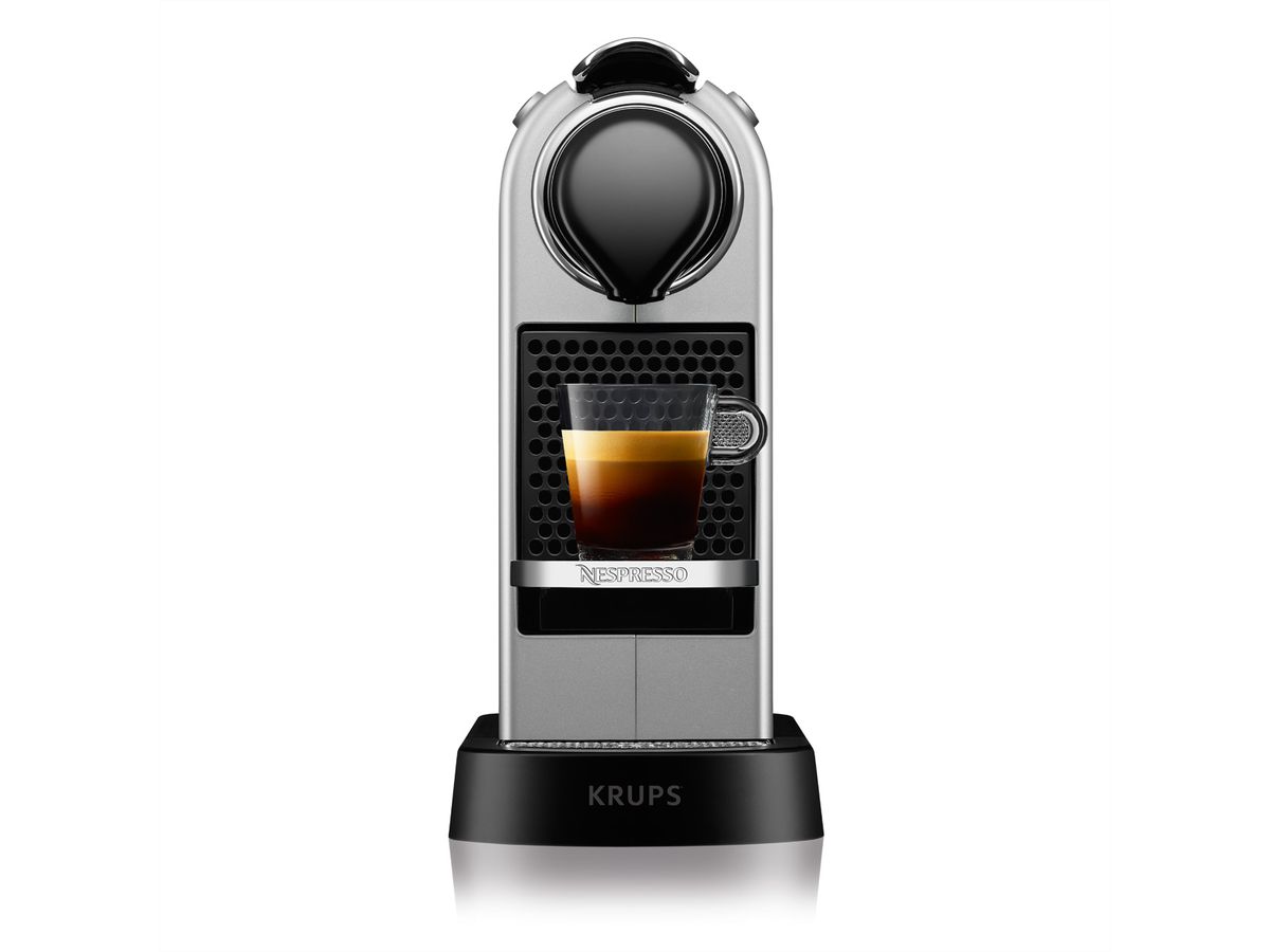 Krups Machine à café Nespresso® XN741BCH, CitiZ argent