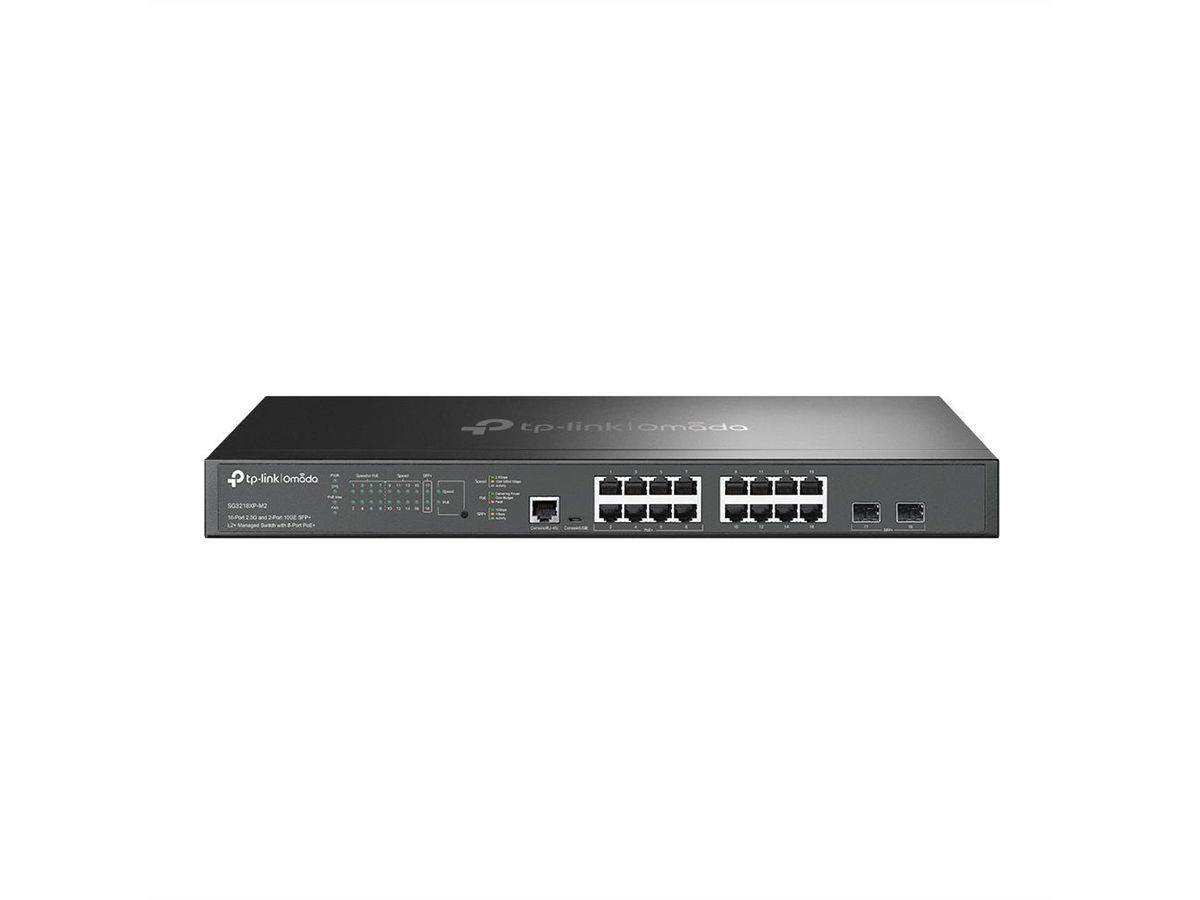 TP-Link SG3218XP-M2 Switch , 8x 2.5G PoE+ RJ45, 8x 2.5G Non-PoE RJ45