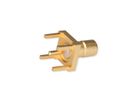 TELEGÄRTNER SMB-Anbaustecker print vergoldet