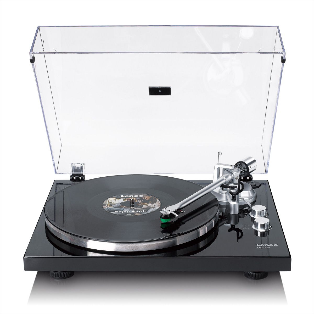 Lenco Platine vinyle LBT-215BK, MP3-Direktencoding, USB, 33U/min&45U/min