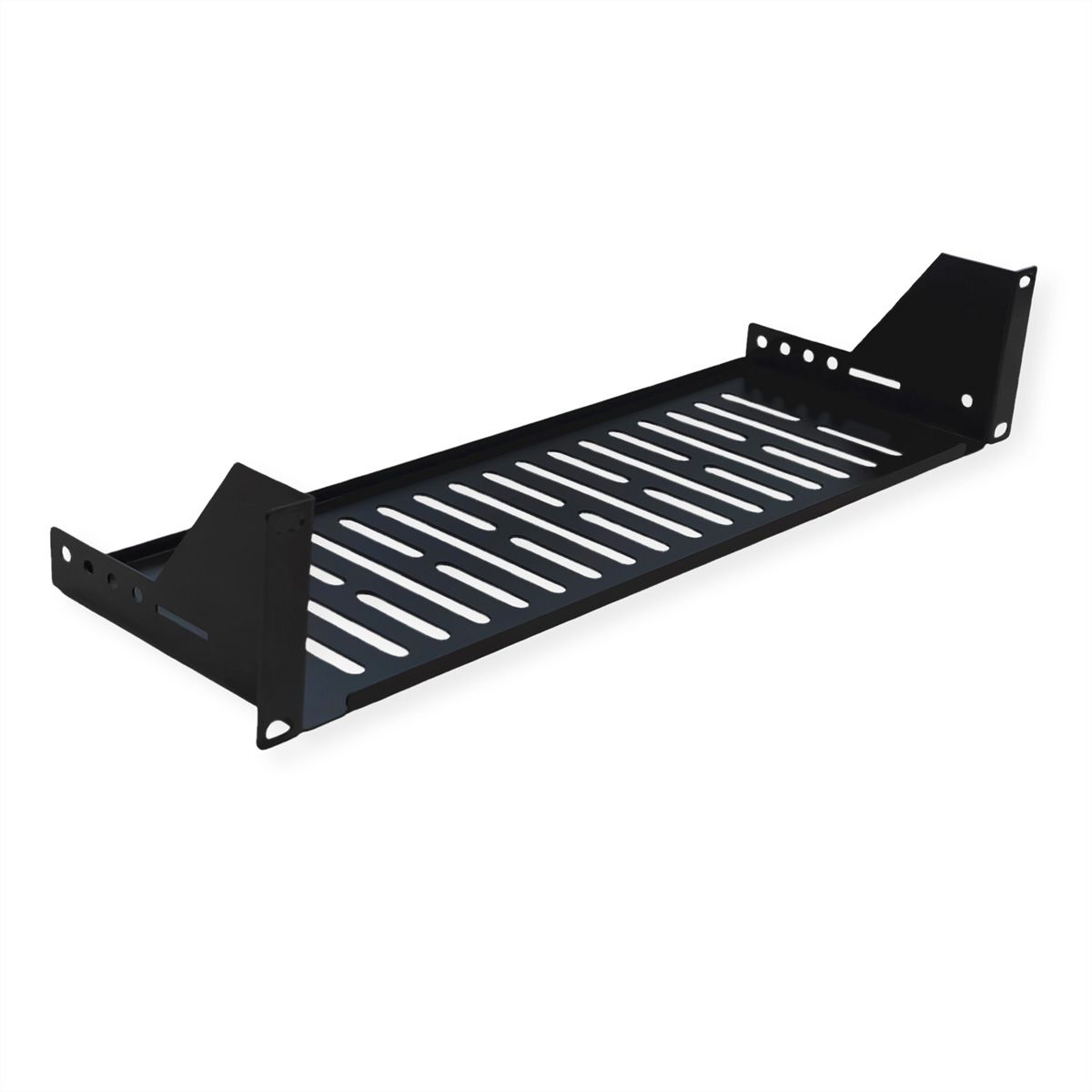 VALUE 19-Zoll-Geräteträger 2 HE, T: 150mm, max. 15 kg, U-Form, schwarz