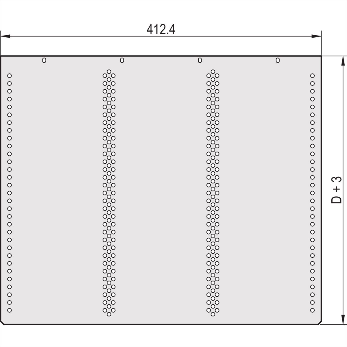SCHROFF Abdeckbleche - ABDECKBLECH FUER KARTEN 340T