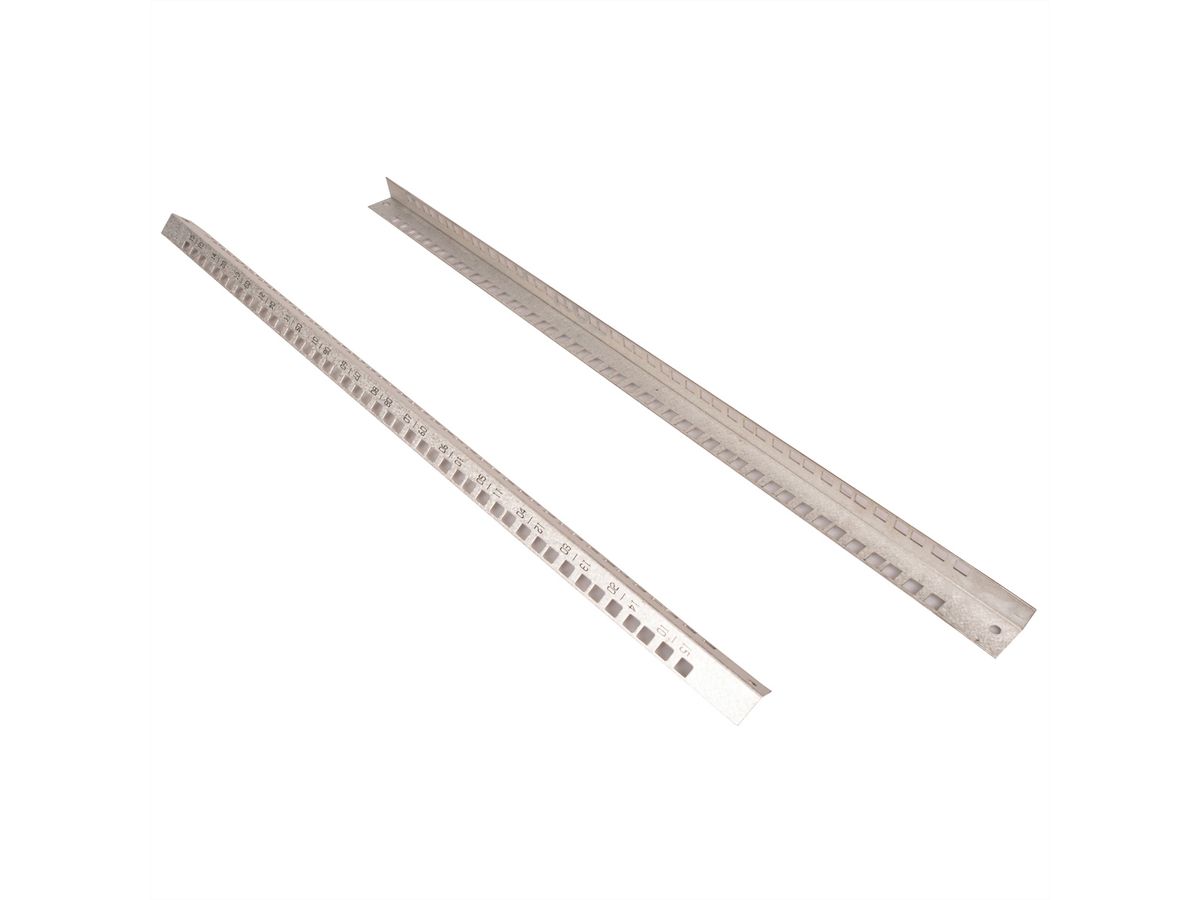 ROLINE 19" Kit de rails profilés ROLINE 12 U, pour boîtier mural Basic