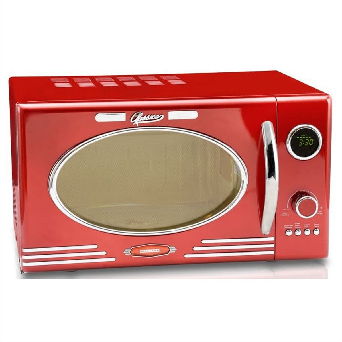 Melissa Mikrowelle 16330129, metallrot, 800W, 23L