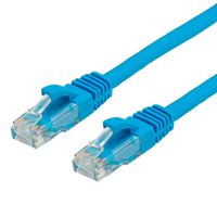 Cordon VALUE Cat.6 (Classe E) UTP LSOH, bleu, 0,5 m