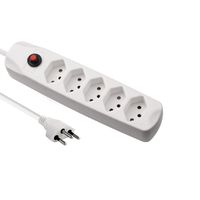 BLANK Multiprise, 5xT13, sans interrupteur, blanc