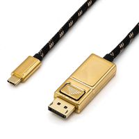 ROLINE GOLD Câble adaptateur USB-C - DisplayPort, v1.2, M/M, 1 m
