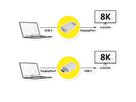 VALUE USB Typ C - DisplayPort, bidirektionaler Adapter, BU/ST, 8K60Hz