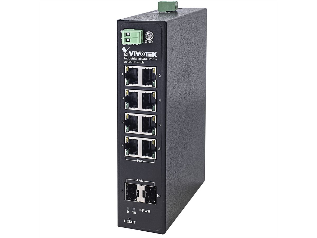 VIVOTEK AW-IHT-1000 Industrieller Gigabit-Ethernet Switch, bis -40°C