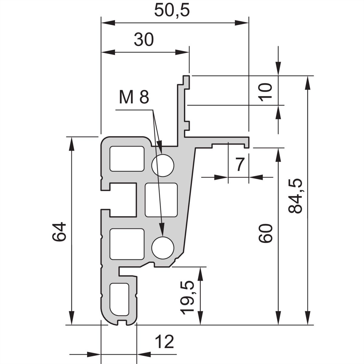 Cadre d'armoire Novastar SCHROFF, Heavy-Duty, 25 U 553W 1000D