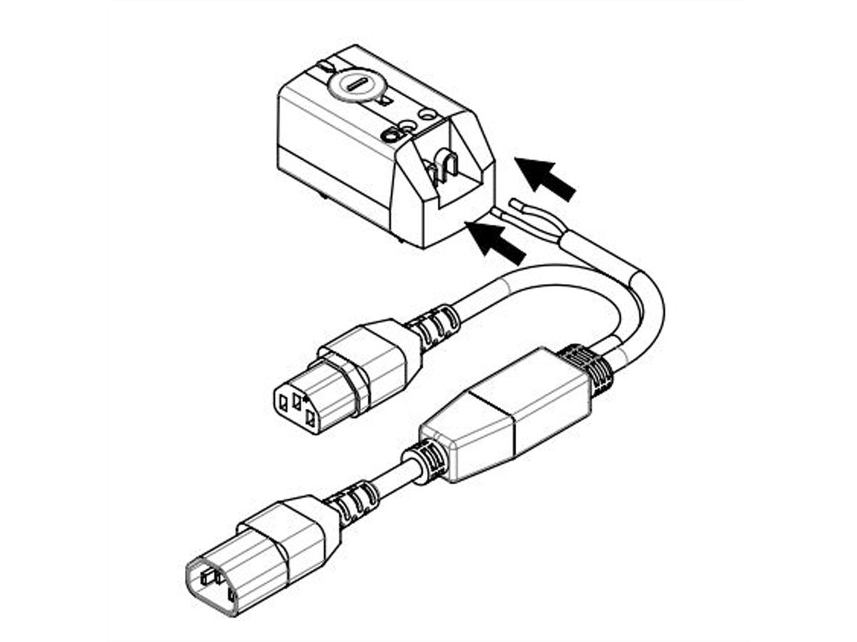 SCHROFF Thermostat avec prise C13-C14