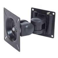 VALUE LCD-Befestigung, Wandmontage, 2 Gelenke, 14-24 Zoll, bis 8 kg, schwarz