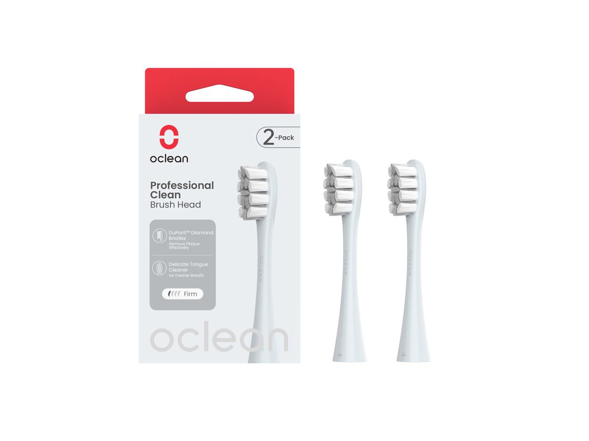 Oclean Professional clean -2 pack, Silber